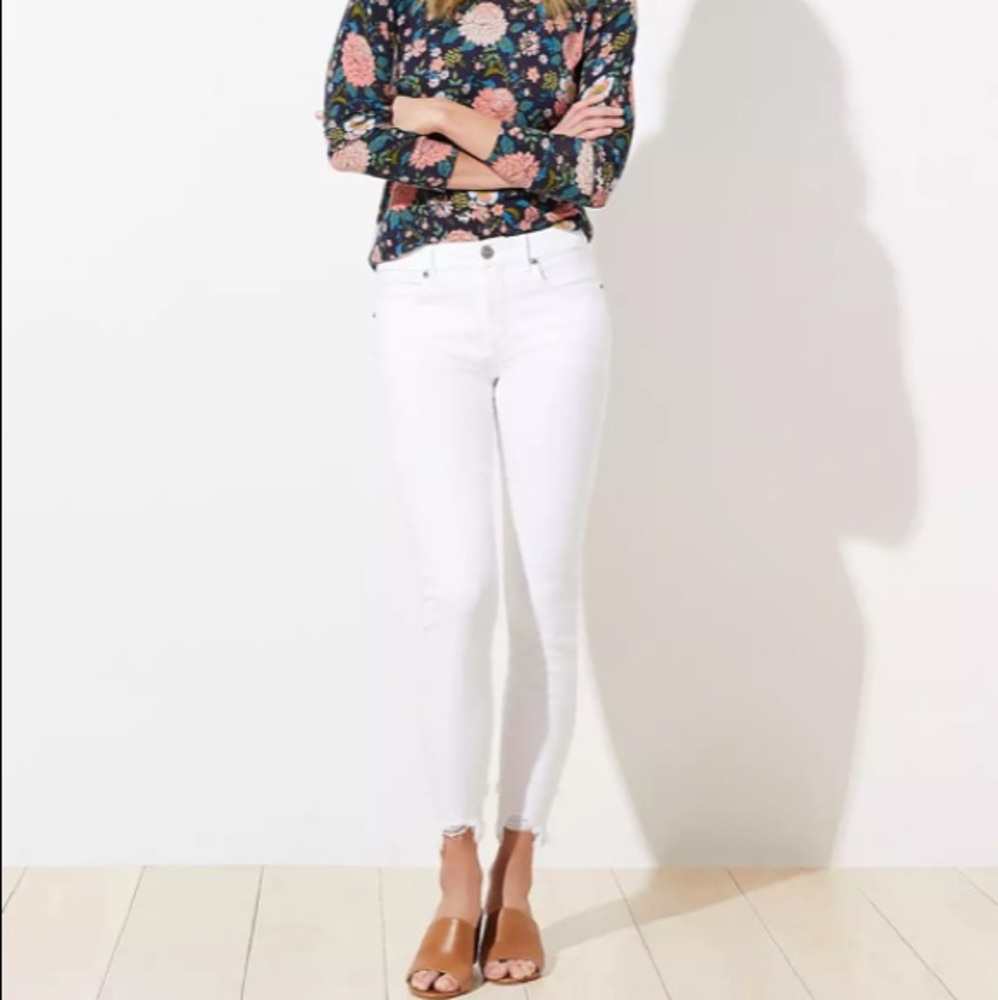 Loft White Jean
